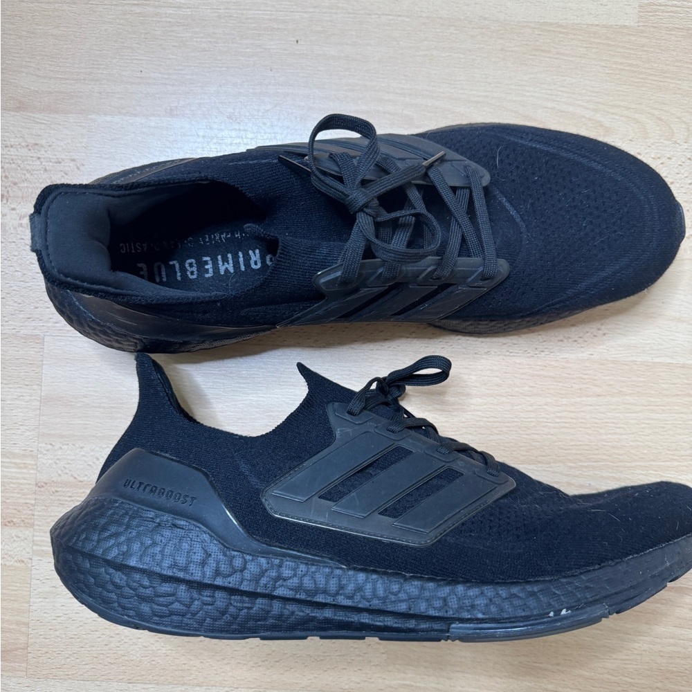 Adidas Sneakers Men's 12.5 Ultraboost 21 Triple Black Running Shoes